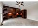 Spacious home office featuring custom built-in shelving, cabinets, and desk space at 2691 Jamerson Rd, Marietta, GA 30066