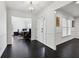 Elegant foyer featuring hardwood floors, neutral walls, and classic trim at 1406 Winston Pl, Decatur, GA 30033