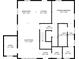 A floor plan showcasing the layout of the home's ground floor with dimensions for all rooms and spaces at 1824 Westwood Sw Ave, Atlanta, GA 30310