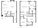 Detailed floor plan showcasing the layout of both floors, including bedrooms, bathrooms, and living spaces at 2613 Stonekey Bnd, Lithonia, GA 30058