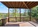 Enjoy scenic nature views from this spacious and inviting back deck at 4335 Hastings Dr, Cumming, GA 30041