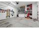 Clean two car garage with storage shelves and space for organization at 642 Stickley Oak Way, Woodstock, GA 30189