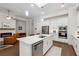 Modern kitchen featuring stainless steel appliances and a large island at 642 Stickley Oak Way, Woodstock, GA 30189