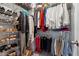 Walk-in Closet with wire shelving and racks for storage at 642 Stickley Oak Way, Woodstock, GA 30189