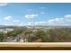 Balcony view featuring blue skies, trees, and city buildings for serene outdoor enjoyment at 1501 Clairmont Rd # 1624, Decatur, GA 30033