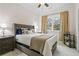 Well-lit bedroom with a comfortable bed, bedside table, and neutral decor at 2262 Ridgedale Ne Rd, Atlanta, GA 30317