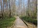 Elevated boardwalk surrounded by trees and vegetation offers a peaceful nature walk at 412 E Pharr Rd, Decatur, GA 30030
