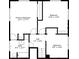 Detailed floor plan featuring the measurements and layout of the bath, hall, and three bedrooms at 412 E Pharr Rd, Decatur, GA 30030