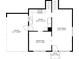 Detailed downstairs floor plan showcasing the kitchen, dining area, living room, carport, and porch at 412 E Pharr Rd, Decatur, GA 30030