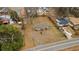 An aerial view of the property showcases its location and surrounding neighborhood at 207 Garrison Se Rd, Marietta, GA 30008