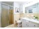 Traditional bathroom with shower and vanity at 3710 Oregon Trl, Decatur, GA 30032