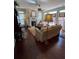 Comfortable living room featuring a fireplace, hardwood floors, and natural light at 1580 Reids Ferry Way, Marietta, GA 30062