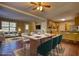 Open-concept dining area connected to the kitchen and living room, ideal for entertaining at 2194 Highway 20 E., Mcdonough, GA 30252