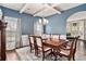 Elegant dining room showcases hardwood floors, modern lighting, and neutral paint at 3815 Beaver Swamp Rd, Loganville, GA 30052