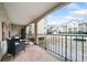 Spacious balcony with seating area and views of the tennis court at 3655 Habersham Ne Rd # B129, Atlanta, GA 30305