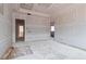 Open bedroom area showcases drywall, ready for flooring and personalization at 628 Sandhill Hickory Level Rd, Carrollton, GA 30116