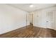 Bright bedroom with hardwood floors, ceiling fan and built in storage at 630 Oakdale Ne Rd, Atlanta, GA 30307