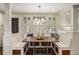 Stylish breakfast nook featuring a modern light fixture and a comfortable built-in bench at 630 Oakdale Ne Rd, Atlanta, GA 30307