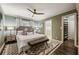 Bedroom featuring stylish decor, a decorative rug, and ensuite bathroom at 630 Oakdale Ne Rd, Atlanta, GA 30307