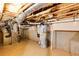 Unfinished basement with exposed ductwork and water heater at 3786 Turnberry Ct, Duluth, GA 30096