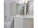 Bathroom featuring a vanity with mirror, toilet, and bathtub with white tiled walls at 3786 Turnberry Ct, Duluth, GA 30096