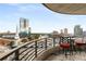 Scenic balcony view showcasing neighboring buildings, local architecture, clear skies, and outdoor seating at 750 Park Ne Ave # 14Se, Atlanta, GA 30326