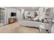 Open main bedroom with a four post canopy bed, television and a large mirror at 192 Maple Wood Dr, Lawrenceville, GA 30046