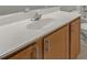 Bathroom vanity featuring a white countertop and wood cabinets at 4878 Hairston Park Sq, Stone Mountain, GA 30083