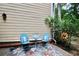 Outdoor patio with a seating area and plants at 5065 Avalon Dr, Alpharetta, GA 30005