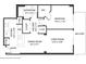 Detailed floor plan illustrating the layout of the home, including room dimensions at 3040 Peachtree Nw Rd # 613, Atlanta, GA 30305