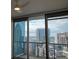 Balcony with cityscape view at 1080 Peachtree Ne St # 2915, Atlanta, GA 30309