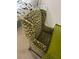Stylish wingback chair with a bold pattern and unique design at 3251 Abbeywood Dr, Decatur, GA 30034