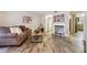 Living room with wood floors, fireplace and comfortable sofa at 3251 Abbeywood Dr, Decatur, GA 30034
