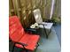 Patio furniture creates a relaxing outdoor space, perfect for enjoying coffee at 3251 Abbeywood Dr, Decatur, GA 30034