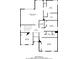 Upstairs floor plan showing the layout of the primary suite, bedrooms, laundry room, and bathrooms at 3890 Pleasant Woods Dr, Cumming, GA 30028