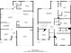Complete house floor plan displays the layout of both floors, including the positioning of rooms and total square footage at 3890 Pleasant Woods Dr, Cumming, GA 30028