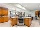Spacious kitchen with a center island, stainless steel appliances, and ample cabinet space at 2671 Lee Ann Dr, Marietta, GA 30066
