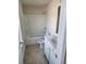 Bright bathroom featuring a shower-tub combo, and a vanity with a white countertop at 3765 Davis Cir, Duluth, GA 30096