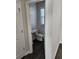 New powder room featuring modern fixtures and finishes at 3765 Davis Cir, Duluth, GA 30096