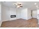 Spacious living room featuring a modern fireplace and open floor plan at 2989 Chene Pl, Duluth, GA 30097