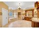 A luxurious bathroom offering a soaking tub, a separate shower, and custom vanity at 4001 Pool Rd, Winston, GA 30187