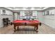 Game room features a pool table, bar area, and custom trim work at 829 Waterford Estates Mnr, Canton, GA 30115