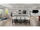 Modern, open-concept kitchen with a large island, barstool seating, and stainless steel appliances at 829 Waterford Estates Mnr, Canton, GA 30115