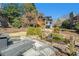 Picturesque backyard with lush landscaping, a tranquil pond, and a charming bridge at 1239 E Rock Springs Ne Rd, Atlanta, GA 30306