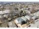 Aerial shot highlights the home's location within the neighborhood and showcases its unique exterior at 727 Garibaldi Sw St, Atlanta, GA 30310