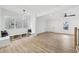 Open-concept living area with recessed lighting, a ceiling fan, and custom built-in bench seating at 727 Garibaldi Sw St, Atlanta, GA 30310