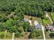 A tranquil aerial view showcases a neighborhood with well-maintained homes, green spaces, and a community pool at 144 Wyckliffe Dr, Locust Grove, GA 30248