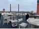 Spacious roof deck perfect for outdoor dining and relaxing with views of the surrounding area at 170 Boulevard Se # E005, Atlanta, GA 30312