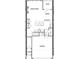 Open-concept first-floor floor plan showcasing the kitchen, dining, great room, and garage at 2407 Malster Ln, Lawrenceville, GA 30043