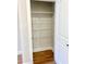 A well-organized pantry with multiple wire shelves offers plenty of storage space at 2407 Malster Ln, Lawrenceville, GA 30043
